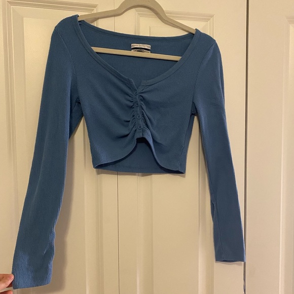 Urban Outfitters Tops - Urban Outfitters Shirred Cardigan Crop